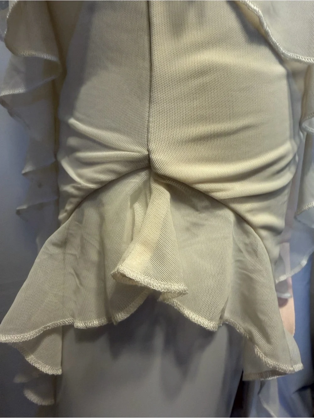 Oh Polly White One-Shoulder Ruffle Asymmetric Maxi Dress - Picture 10 of 12